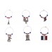 France Wine Glass Charms